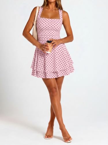 Image of Trendy Queen Women Mini Summer Party Homecoming Beach Vacation Sun Dresses