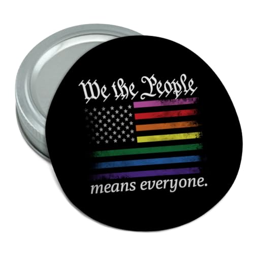 Graphics & More We the People Flag Pride Round Rubber Non-Slip Jar Gripper Lid Opener