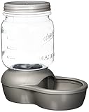Petmate Replendish Feeder, 2 lb, Mason Silver