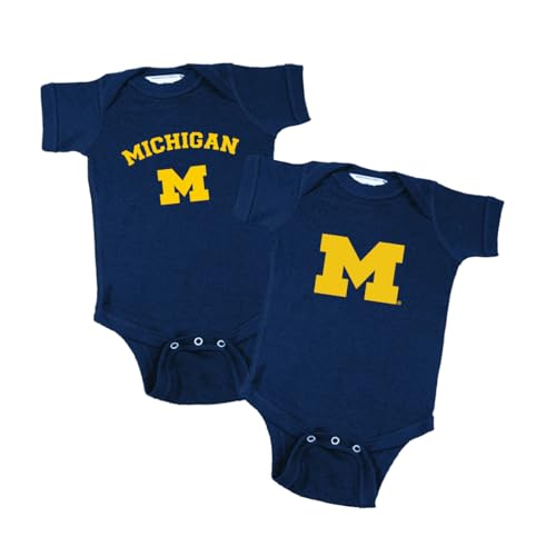 Image of Two Feet Ahead 2 Pack Baby Bodysuit Creeper Newborn Infants Licensed Sizes 0-3M 6M 12M 18M