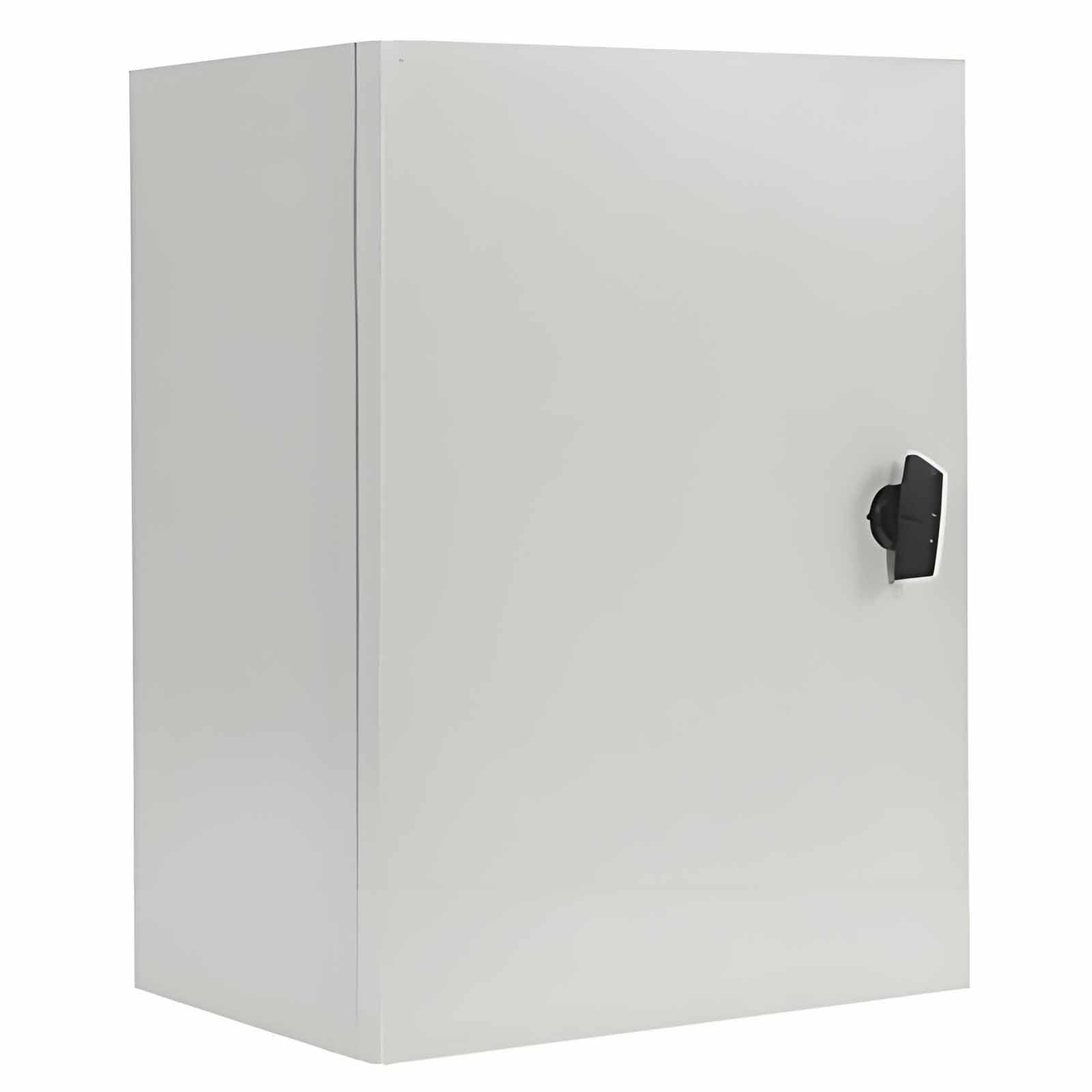 Verteilerkasten Aufputz aus Eisen, Abschließbar, Schaltschrank Ip65, Verteilerdose Aufputz für den Innen- und Außenbereich Geeignet, Inklusive Montageplatte(20x15x12cm/8x6x5in)