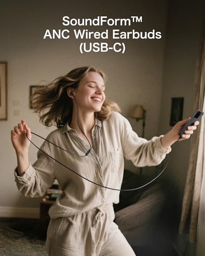Belkin SoundForm ANC 有線イヤホン USB-C対応