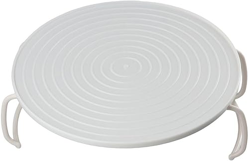 Miniatura 6 de hobbyme Estante de vapor para microondas, apilador de placas de microondas, bandeja redonda de plástico para horno, parrilla para tocino,