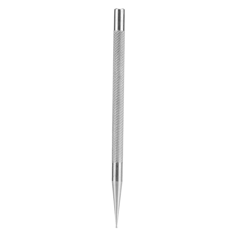 Penna per tracciatura in pelle da 4 pezzi, penna per marcatura in pelle Penna di posizionamento in acciaio inossidabile Strumenti di disegno per marcatura artigianale per progetti