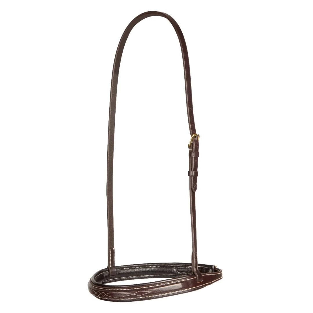 Shires Salisbury Fairford Cavesson Noseband (Pony, Australian Nut)