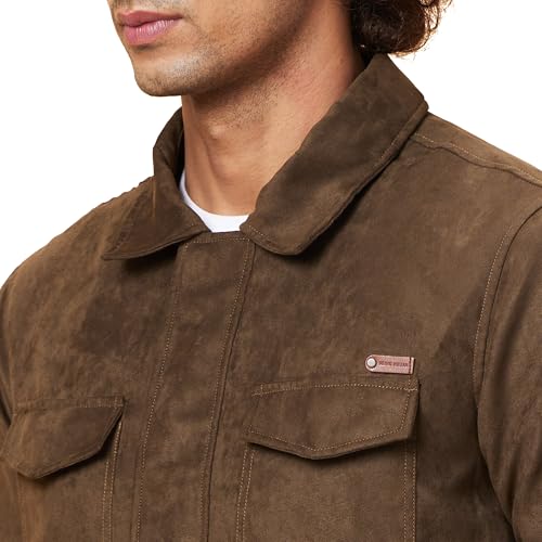 Image of Being Human Green Regular Fit Men's Jacket Clothing