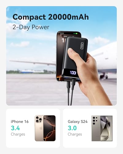 INIU Power Bank, 20000mAh Fast Charging Portable Charger, 22.5W Powerbank with USB Type C Input & Output, Battery Pack PD3.0 QC4.0 for iPhone 17 16 15 14 13 Pro Max Mini Plus Samsung S24 S23 iPad etc - Image 3