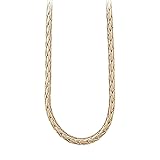 collier maille palmier plaqué or Finition qualité Bijouterie 1001 Bijoux Collier maille palmier vermeil (Or sur Argent) 40cm + écrin (offert)