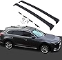 2 Pieces Cross Bars Fit for Mazda CX-9 2017 2018 2019 2020 2021 2022 2023 Black Cargo Baggage Luggage Roof Rack Crossbars (Models with Factory Roof Rails)