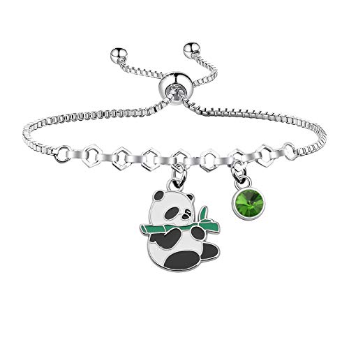 WSNANG Panda Bracelet - Bear Jewelry Charm for Animal Lovers and Friends