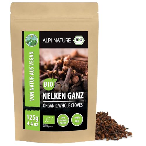 Alpi Nature Nelken ganz BIO 125g, Gewürznelken ganz, Nelken Gewürz