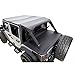 RAMPAGE PRODUCTS 90735 California Brief Sun Top for 2011-2018 Jeep Wrangler 4-Door, Black Diamond