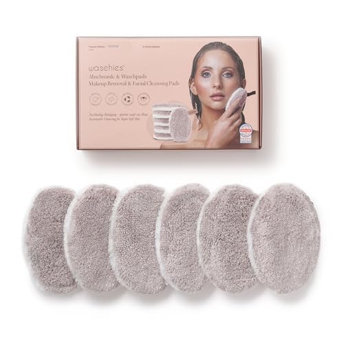 Waschies Abschminkpads/Waschpads - 6er-Set Taupe – sanfte Gesichtsreinigung - waschbar, wiederverwendbar & hypoallergen - Alle Hauttypen – Alternative zu Wattepads & Abschminktüchern