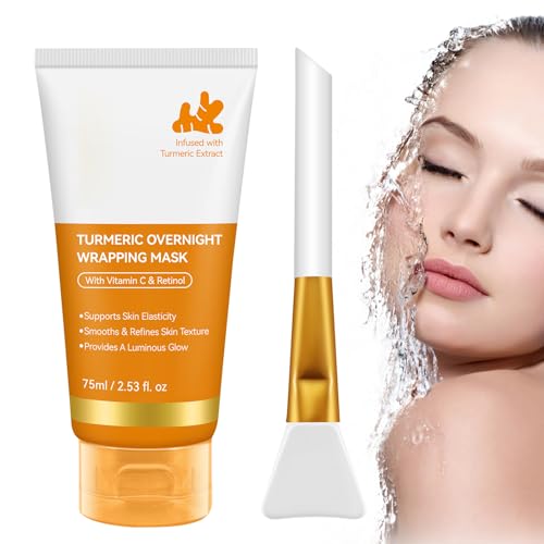 Máscara Facial Para Dormir, 75 g Mascarilla Exfoliante Nocturna Nutritiva e Hidratante, Limpieza Profunda Reafirmante y Nutritiva Durante la Noche para Todo Tipo de Piel: Seca, o Grasa