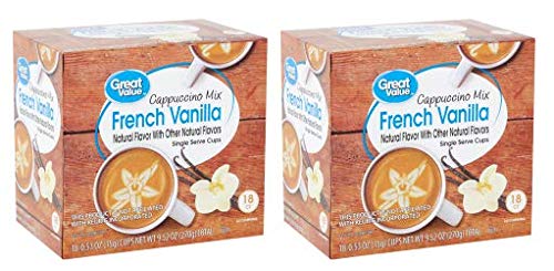 French Vanilla Cappuccino Mix K Cups Great Value Great Value