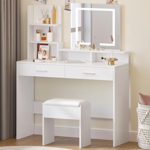 Jooli H Tocador de Maquillaje con Luz LED