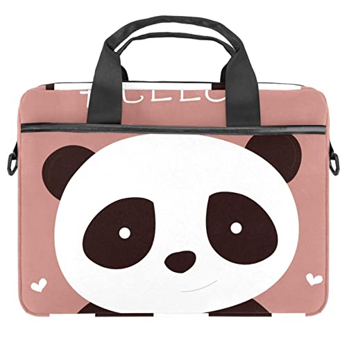 Sacoche ordinateur 13-14 pouces panda à rayures bleues et rouges
