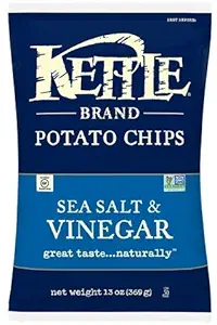 Kettle Foods Sea Salt and Vinegar Potato Chips, 13 Ounce -- 9 per case. Kettle Foods Sea Salt and Vinegar Potato Chips, 13 Ounce -- 9 per case.