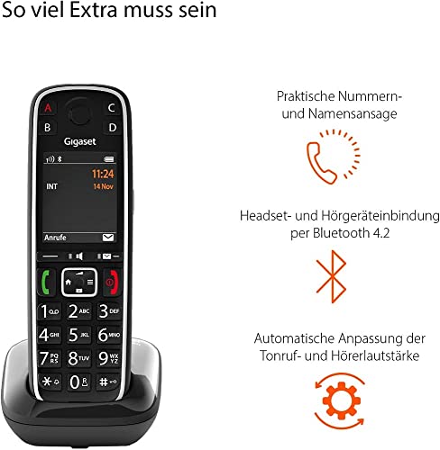 Gigaset Compatible E720 Bk S30852 h2903 b1 - vue 4