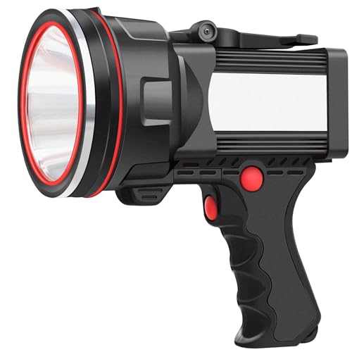 Rechargeable Spotlight Flashlight, Waterproof Outdoor Handheld Spot Light - image 1