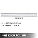Happybuy Linear Rail 2PCS SBR12-1000mm,Linear Guide 2xLinear Guide Rails and 4xSquare Type Carriage Bearing Blocks,CNC Rail Kit,Linear Rails and Bearings Kit,for Automated Machines and Equipments
