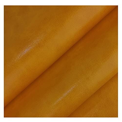 Similicuir au mètre orange jaune 160cm de large pour rembourrage et artisanat