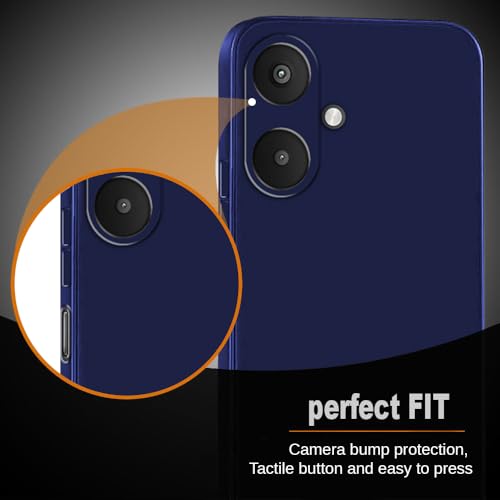 Image of Back Cover for Mi Redmi 13C 5G / Poco M6 5G | Full Camera Protection | Premium Liquid Silicon Case | Flexible Bumper Case for Mi Redmi 13C 5G / Poco M6 5G (Dark Blue)
