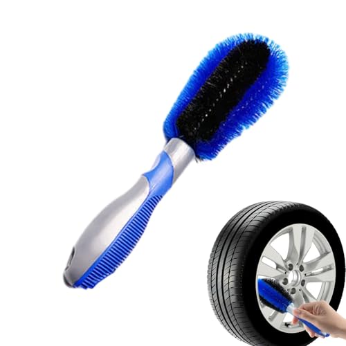 ディテール用タイヤブラシ - ABS スポーク ワッシャー 毛クリーナー ロングハンドル 洗車機器 RV SUV 自動車 スポーツカー トラック 自転車 セダン オートバイ