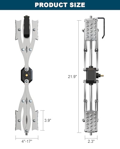 Image of Camper X Wheel Chocks for Trailers, 4'' to 17'' RV Tire Stabilizers, 2PCS