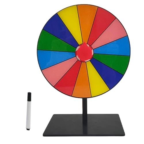 Tabletop Prize Turntable Fortunes Wheel Spinnings Game Draws Roulette Wheel Erasable Reusable Fortunes Wheel
