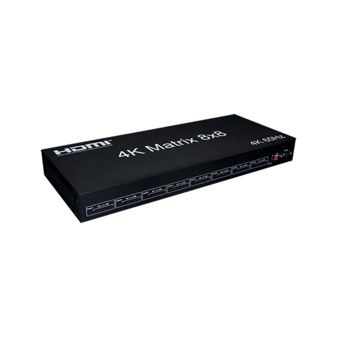 Conmutador de matriz HDMI 8×8, 4K @60Hz, 3D, control RS232