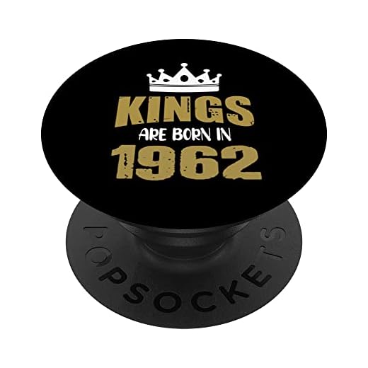 Los reyes nacen en 1962 Cumpleaños Vintage 1962 PopSockets PopGrip Intercambiable