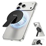 Magtame Magnetic Phone Stand, Phone Holder with Kickstand, 3 in 1 Metal Holder for Hand,Compatible with iPhone 12/13/14/15/16 Series,Black