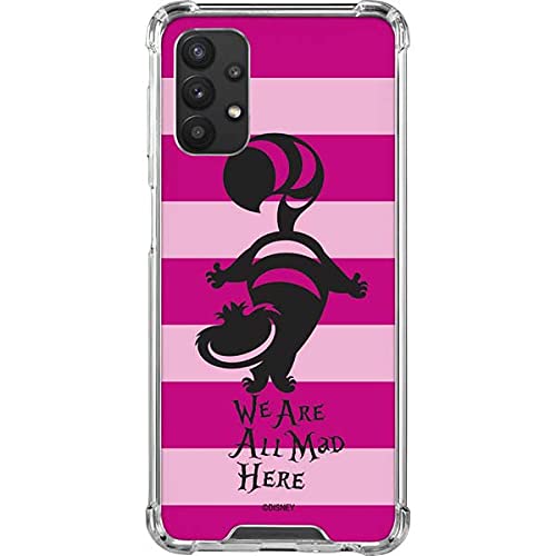 Skinit Clear Phone Case Compatible with Samsung Galaxy A32 5G - Officially Licensed Disney Cheshire Cat We are All Mad Here Design