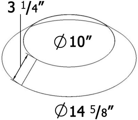 "Storm Collar" for Shasta Vent 8" (10" O.D.) Chimney Systems