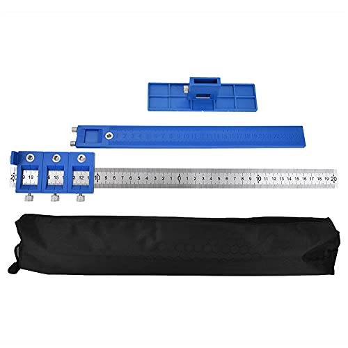 Herramienta de perforación de gabinete ajustable, perforadora de acero inoxidable, accesorios de plantilla de guía de taladro de hardware de gabinete