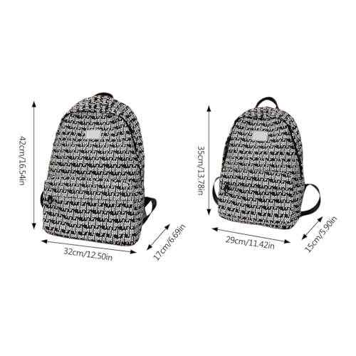 Mochila universitaria de gran capacidad con nylon resistente para libros y carpetas 3