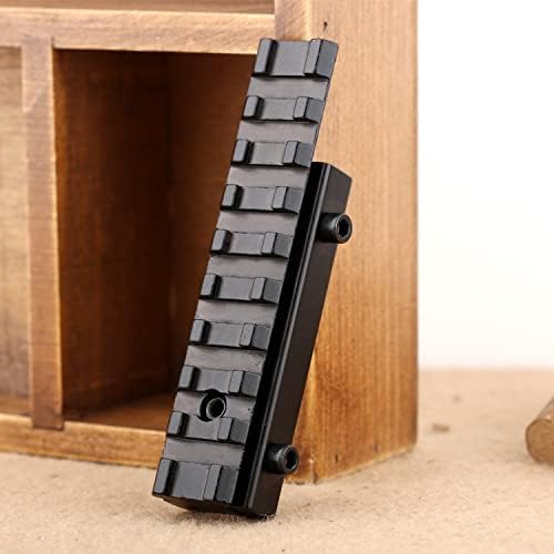 dophee 11mm to 20mm Dovetail Picatinny Rail Extension Adapter Scope Mount Base - 5
