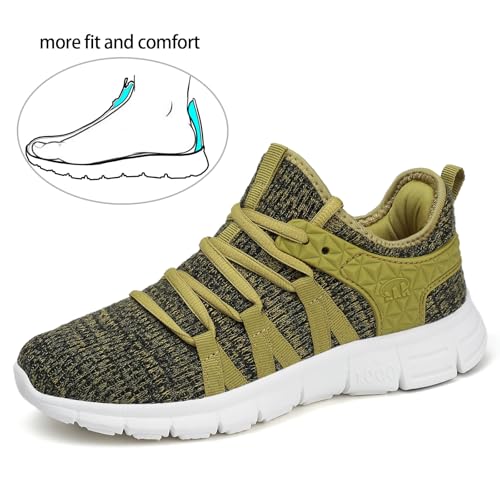 Image of INZCOU Running Shoes Lightweight Tennis Shoes Non Slip Gym Workout Shoes Breathable Mesh Walking Sneakers
