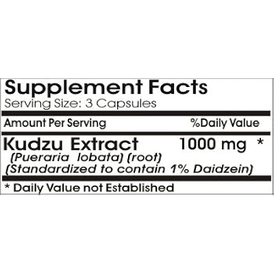 Kudzu Root Standard Extract 1000mg // 200 كبسولات // Pure // بواسطة PureControl Supplements