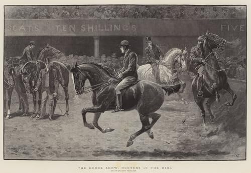 Tableau d'art Abstrait les Horse Show Hunters Toile de Peinture John Charlton Haute Qualité