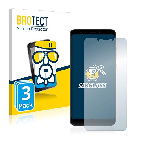 BROTECT Protector Pantalla Cristal para Xiaomi Mi A2 Protector Vidrio (3 Unidades) - [Dureza 9H, Anti-Arañazos]