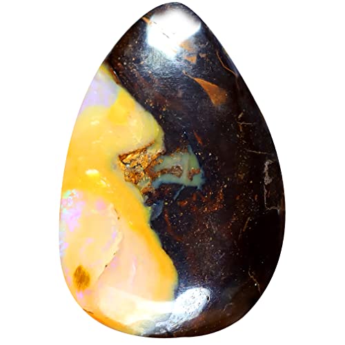 Opale Koroit australienne multicolore pierre précieuse naturelle 19 x 13 mm 8,23 ct