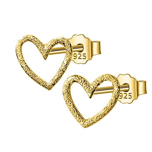 Jewelry Women Tiny Small Heart Stud Earrings Love For Lady