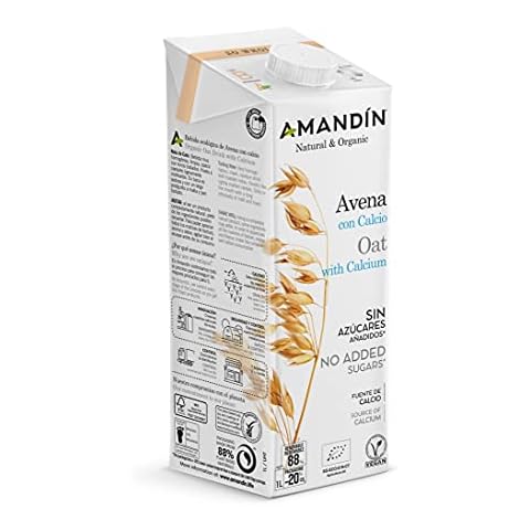 AMANDIN Bebida De Con Calcio Orgánica Cover