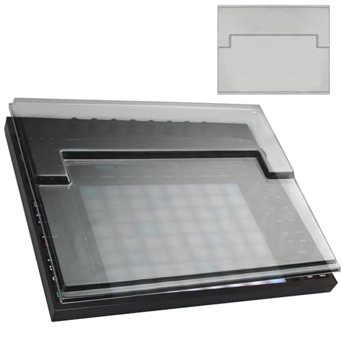 Image of Polycarbonate Dust Cover for Ableton Push 3, Transparent PC Hard Shell Controller Protective Cover, Dustproof Shockproof Pet-Scratch Spill Resistant for Travel