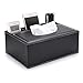 Produktbild BSTKEY PU-Leder Household Office Rechteckige Tissue Box mit Remote-Aufbewahrungsbox - Eleganter und stilvoller Serviettenhalter für zu Hause Schreibtisch-Aufbewahrungsbox, Schwarz