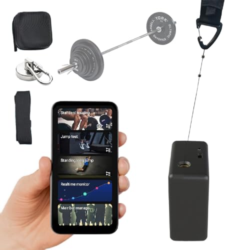 Velocity-Based Training Device,App Real-Time Data Feedback W/Voice Tips - Accuracy of More 98%,Resistance Training Device for Coaches & Self-Taught Who Need Real-Time Training Data Feedback