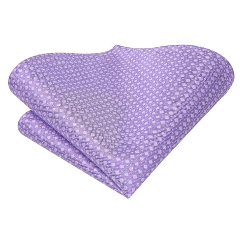 Image of Hi-Tie 70 inches Ties for Men Silk Extra Long Necktie and Pocket Square Cufflinks Set Men Big and Tall Tie Business