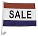12 Car Window Flags by Mission Flags Sale Clip On Perfect for Car Auto Sales - Sold by The Dozen